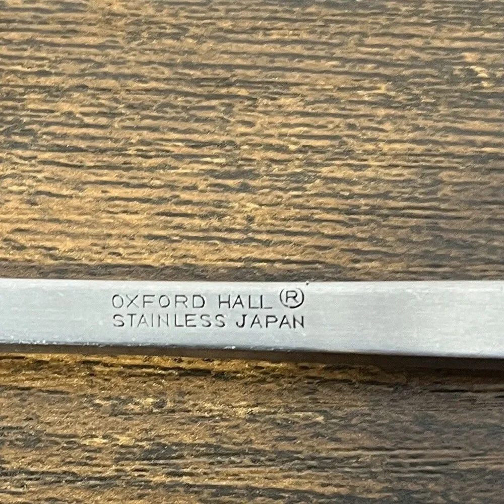Oxford Hill OXH109  2 Piece  Serving‎ Fork Pie Server Floral Stainless Japan